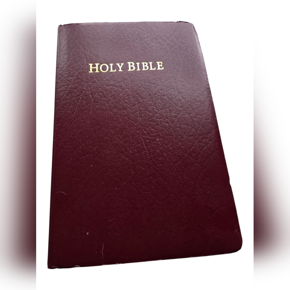 Holy Bible in Burgundy